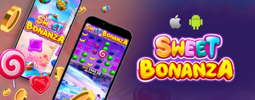 Versão móvel do jogo Sweet Bonanza 