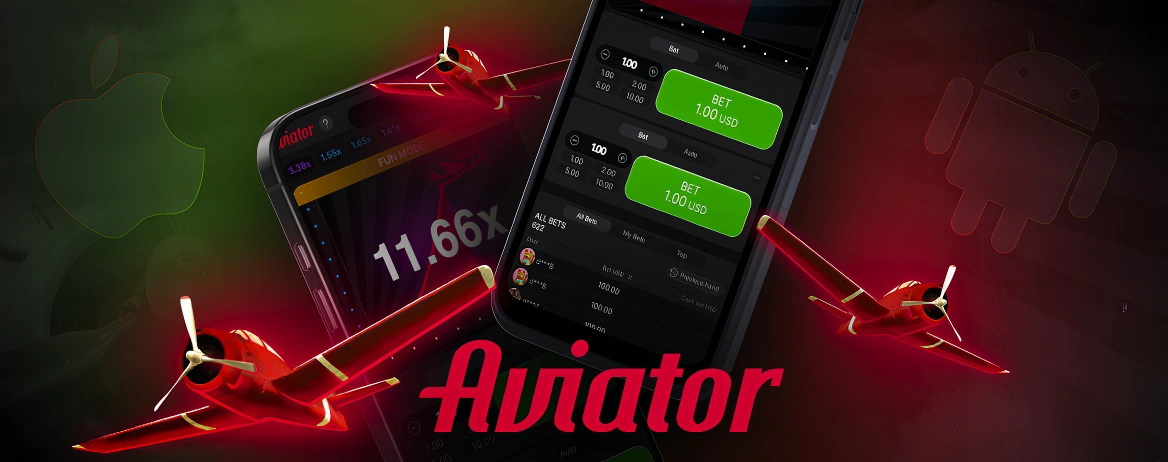 Aviator app em seu telefone